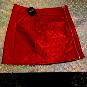 ❗️NEW❗️✨RED METALLIC✨ MINI SKIRT ❗️